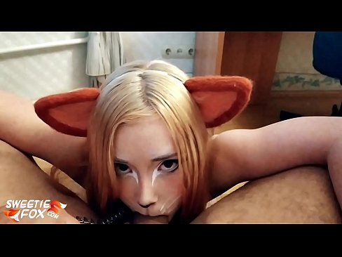 ❤️ Kitsune swallow dick agus cum ina bhéal ️❌ Super sex linn ❤
